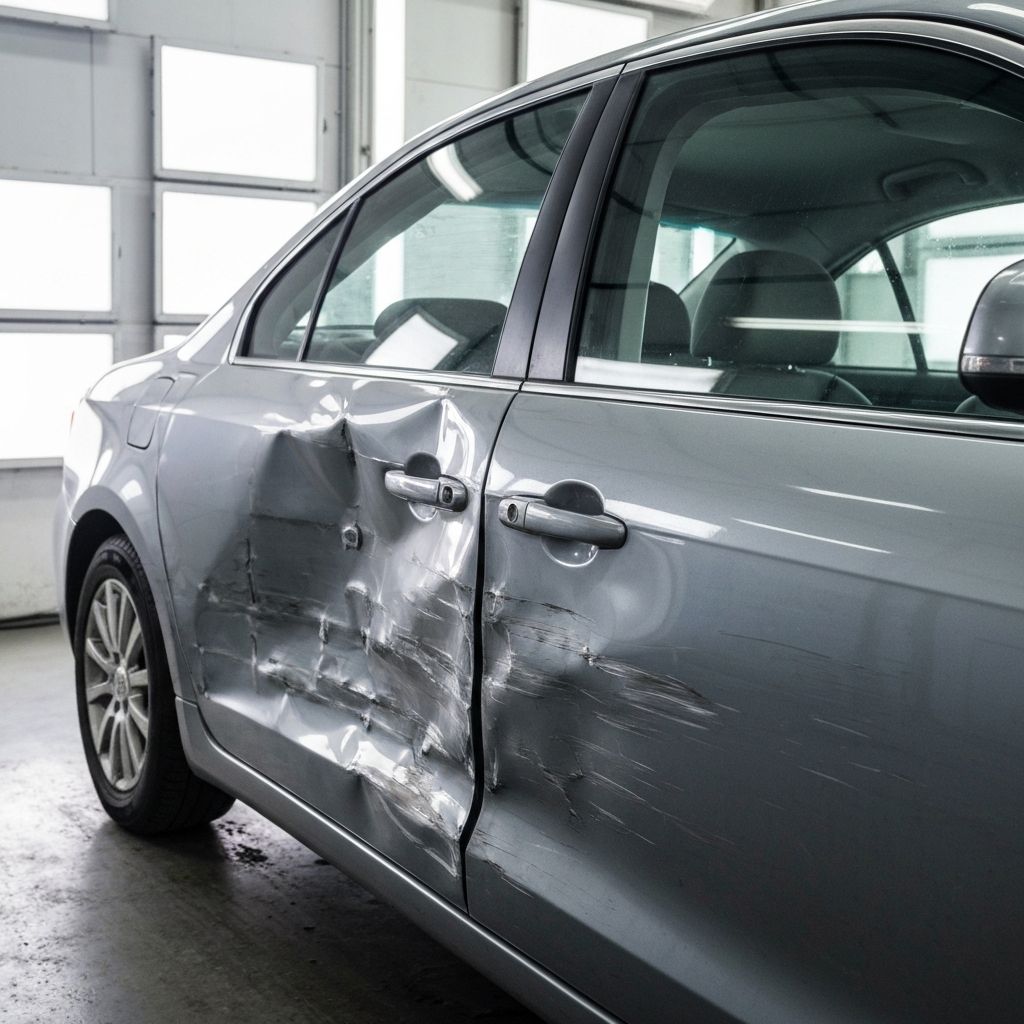 إصلاح صدمة جانبية - قبل